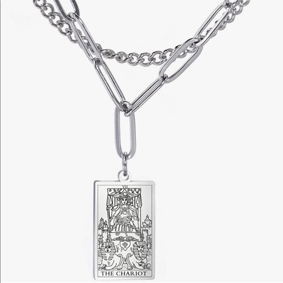 Tarot card layered necklace (SILVER) - Picture 8 of 16